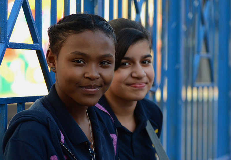 Students posing for a picture