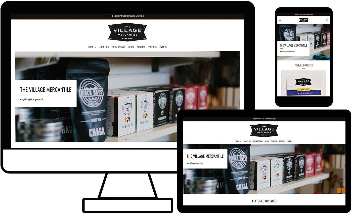 The Village Mercantile website